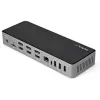 StarTech.com USB-C & USB-A Dock - Hybrydowa Uniwersalna Stacja Dokująca do Laptopa z Potrójnym Monitorem DisplayPort i HDMI 4K 60Hz - Zasilanie 85W, 6-portowy Hub USB, GbE, Audio - USB 3.1 Gen 2 10Gbps - TAA