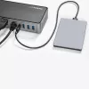 StarTech.com USB-C & USB-A Dock - Hybrydowa Uniwersalna Stacja Dokująca do Laptopa z Potrójnym Monitorem DisplayPort i HDMI 4K 60Hz - Zasilanie 85W, 6-portowy Hub USB, GbE, Audio - USB 3.1 Gen 2 10Gbps - TAA