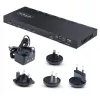 StarTech.com 4-portowy rozdzielacz HDMI, 4K 60Hz HDMI 2.0 Video, rozdzielacz HDMI 4K z wbudowanym skalowaniem, rozdzielacz HDMI 1 na 4, gniazdo audio 3,5 mm/optyczne, rozdzielacz HDMI Wyświetlacz/Wyjście