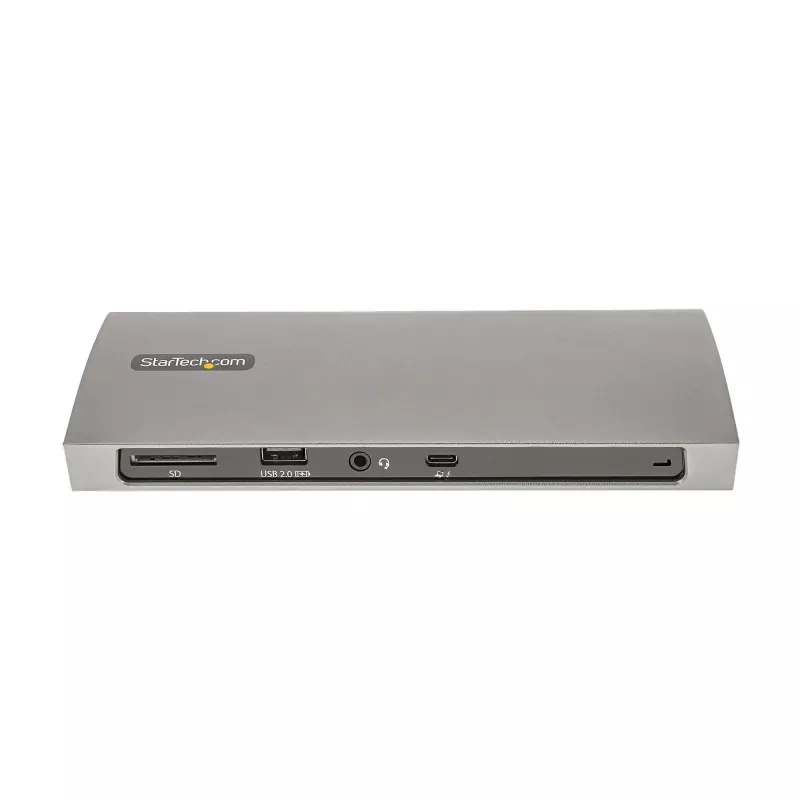 StarTech.com Stacja dokująca Thunderbolt 4, zasilanie 96W, pojedyncze 8K/podwójny monitor 4K 60Hz, 3 porty TB4/USB4, 4 porty USB-A, SD, GbE, stacja dokująca Thunderbolt 4 dla Windows lub MacBook z TB3, kabel 0,8 m