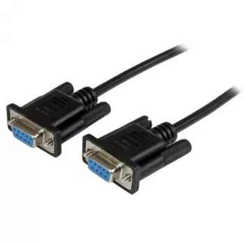 StarTech.com 1m Czarny DB9 RS232 Szeregowy Kabel Null Modem F/F