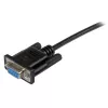 StarTech.com 1m Czarny DB9 RS232 Szeregowy Kabel Null Modem F/F