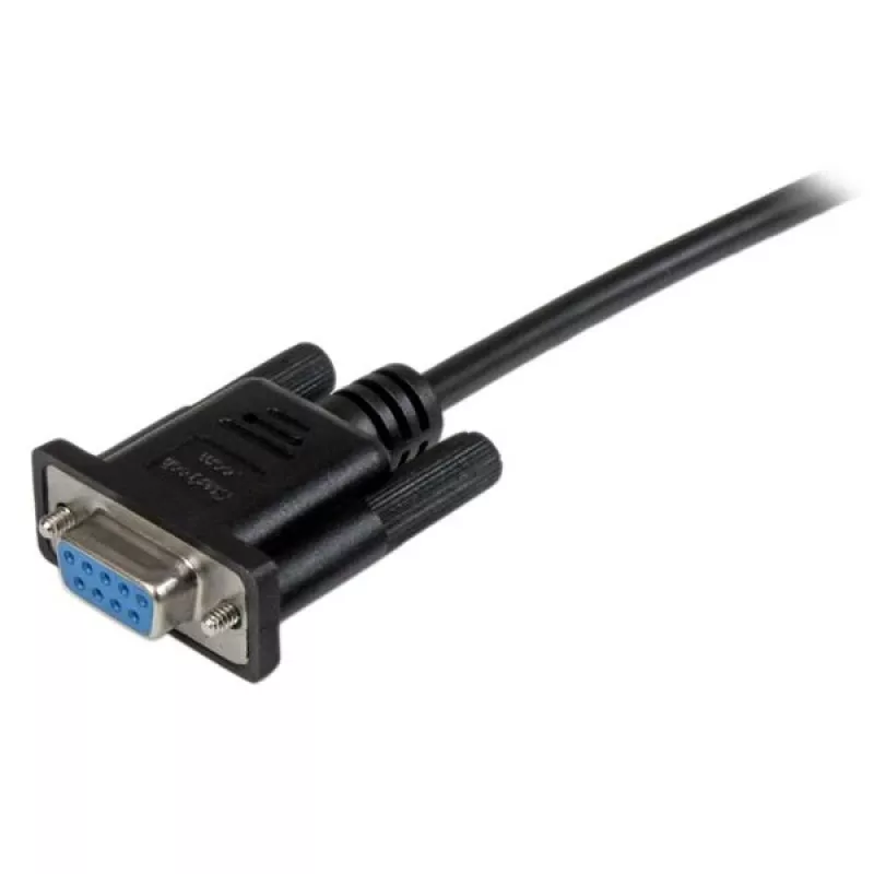 StarTech.com 1m Czarny DB9 RS232 Szeregowy Kabel Null Modem F/F