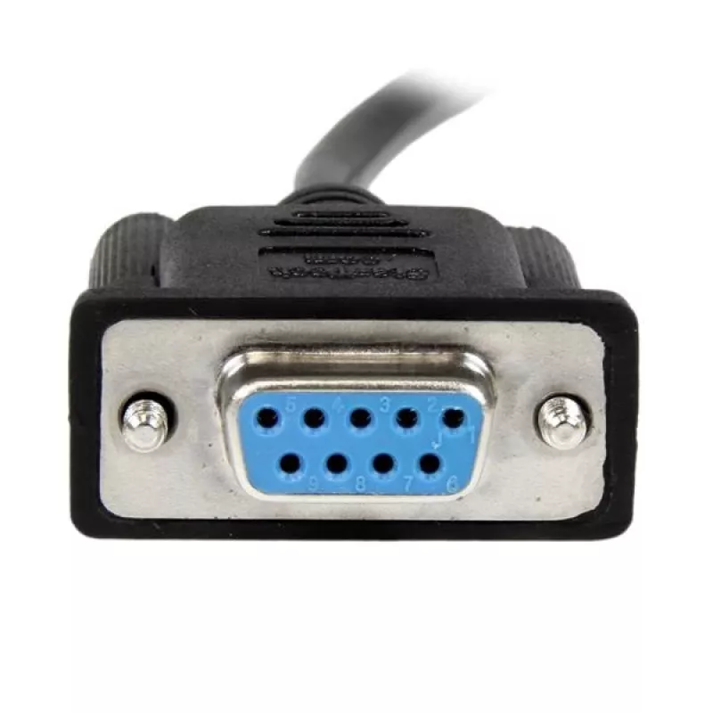 StarTech.com 1m Czarny DB9 RS232 Szeregowy Kabel Null Modem F/F