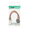 Wewnętrzny kabel zasilający Y InLine 1x 5,25 cala / 2x SATA power 0,20 m