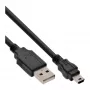 InLine USB 2.0 Mini kabel USB Type A męski / Mini B męski, 5pin, czarny, 5m