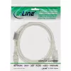 InLine USB 2.0 Extension kabel Type A M/F, przezroczysty, z ferrytem, 2m
