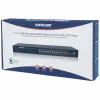 Intellinet 24-portowy przełącznik sieciowy, 24 porty (RJ45), do montażu w szafie, Gigabit, 4 SFP, Ethernet Web-Smart, 10/100/1000 Mbit