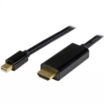 StarTech.com Kabel Mini DisplayPort na HDMI 3 stopy (1 m) – wideo 4K 30 Hz – adapter kablowya mDP na HDMI – Mini DP lub Thunderbolt 1/2 Mac/PC na monitor/wyświetlacz HDMI – przewód konwertujący mDP na HDMI