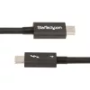 StarTech.com 1.6ft Kabel Thunderbolt 4 - 40Gbps - 100W PD - Wideo 4K/8K - Certyfikowany przez Intel kabel Thunderbolt - Kompatybilny z USB 4/Thunderbolt 3/USB 3.2/USB Type-C/DisplayPort