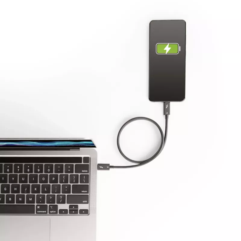 StarTech.com 1.6ft Kabel Thunderbolt 4 - 40Gbps - 100W PD - Wideo 4K/8K - Certyfikowany przez Intel kabel Thunderbolt - Kompatybilny z USB 4/Thunderbolt 3/USB 3.2/USB Type-C/DisplayPort