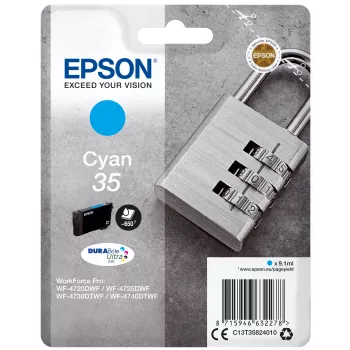 Epson Padlock Singlepack cyjan 35 DURABrite Ultra Ink