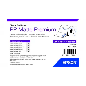 Epson 7113424 etykieta do drukarki Biała Etykieta samoprzylepna