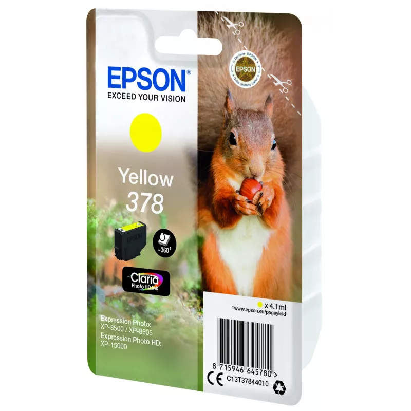 Wkład Epson 378 żółty 360 stron Atrament C13T37844010