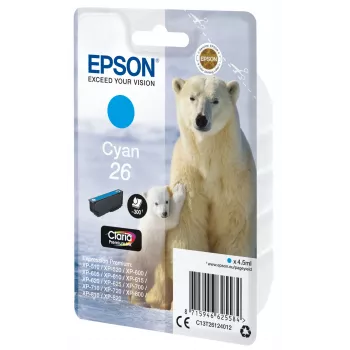 Epson Polar bear Singlepack cyjan 26 Claria Premium Ink