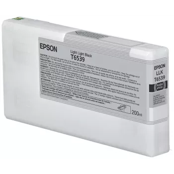 Kaseta atramentowa Epson T6539 Light Light Czarny (200 ml), Light light Czarny, atrament pigmentowy, 200 ml, 1 szt.