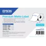 Epson Premium Matte Label - Continuous Roll: 105 mm x 35 m, biała, samoprzylepna etykieta do drukarki, etykieta ciągła, akrylowa, trwała, matowa