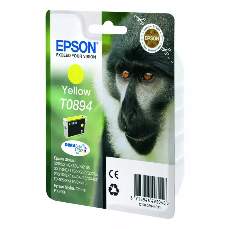 Epson Monkey Singlepack żółty T0894 DURABrite Ultra Ink