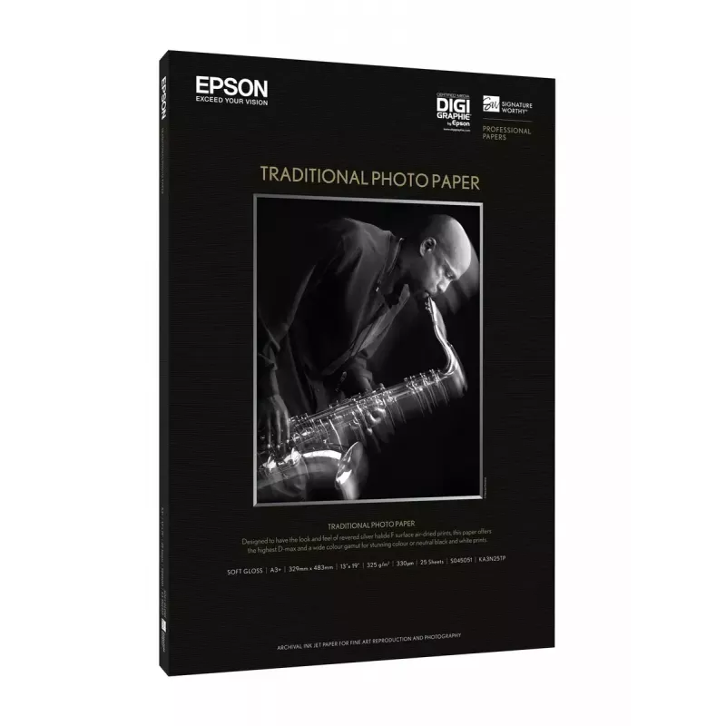 Epson Traditional Photo Paper, DIN A3+, 330g/m², 25 arkuszy