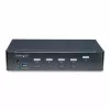 StarTech.com 4-portowy przełącznik KVM DisplayPort, pojedynczy monitor 4K 60 Hz, 6 portów USB, przełączanie przyciskiem i skrótami klawiszowymi, DisplayPort 1.2, niezależny od systemu operacyjnego, zgodny z TAA