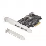 StarTech.com 5-Port USB PCIe Card, USB 3.2 10Gbps, PCI Express Card z 4 portami USB-C, 1 wewnętrzny port USB-A, karta kontrolera USB PCIe, Windows/macOS/Linux