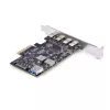 StarTech.com 5-Port USB PCIe Card, USB 3.2 10Gbps, PCI Express Card z 4 portami USB-C, 1 wewnętrzny port USB-A, karta kontrolera USB PCIe, Windows/macOS/Linux