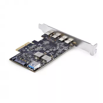 StarTech.com 5-Port USB PCIe Card, USB 3.2 10Gbps, PCI Express Card z 4 portami USB-C, 1 wewnętrzny port USB-A, karta kontrolera USB PCIe, Windows/macOS/Linux