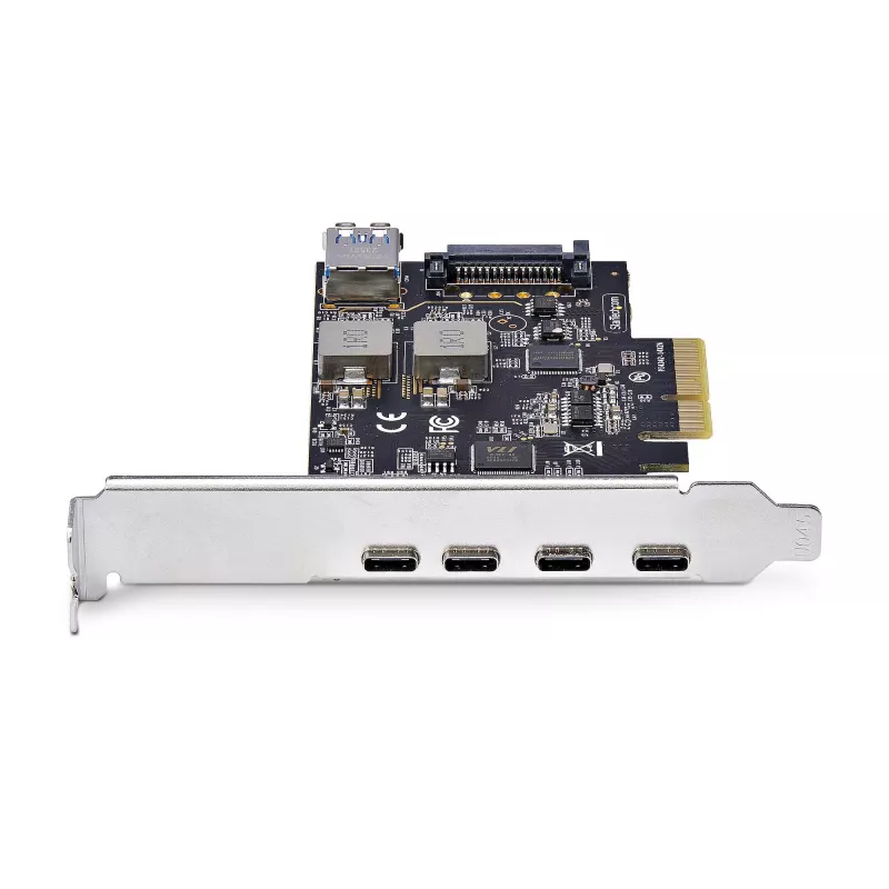 StarTech.com 5-Port USB PCIe Card, USB 3.2 10Gbps, PCI Express Card z 4 portami USB-C, 1 wewnętrzny port USB-A, karta kontrolera USB PCIe, Windows/macOS/Linux