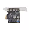 StarTech.com 5-Port USB PCIe Card, USB 3.2 10Gbps, PCI Express Card z 4 portami USB-C, 1 wewnętrzny port USB-A, karta kontrolera USB PCIe, Windows/macOS/Linux