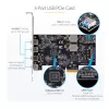 StarTech.com 5-Port USB PCIe Card, USB 3.2 10Gbps, PCI Express Card z 4 portami USB-C, 1 wewnętrzny port USB-A, karta kontrolera USB PCIe, Windows/macOS/Linux