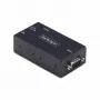 StarTech.com 1-portowy adapter szeregowy do Ethernetu, serwer urządzeń szeregowych IP do zdalnych urządzeń RS232, montaż na ścianie/szynie DIN, metalowa obudowa, konwerter RJ45 LAN na DB9 szeregowy