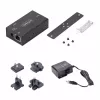StarTech.com 1-portowy adapter szeregowy do Ethernetu, serwer urządzeń szeregowych IP do zdalnych urządzeń RS232, montaż na ścianie/szynie DIN, metalowa obudowa, konwerter RJ45 LAN na DB9 szeregowy