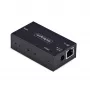 StarTech.com 1-portowy adapter szeregowy na Ethernet, serwer urządzeń szeregowych IP 802.3af PoE do zdalnych urządzeń RS232, montaż na ścianie/szynie DIN, konwerter RJ45 LAN na DB9 szeregowy, TAA