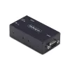 StarTech.com 1-portowy adapter szeregowy na Ethernet, serwer urządzeń szeregowych IP 802.3af PoE do zdalnych urządzeń RS232, montaż na ścianie/szynie DIN, konwerter RJ45 LAN na DB9 szeregowy, TAA