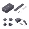 StarTech.com 1-portowy adapter szeregowy na Ethernet, serwer urządzeń szeregowych IP 802.3af PoE do zdalnych urządzeń RS232, montaż na ścianie/szynie DIN, konwerter RJ45 LAN na DB9 szeregowy, TAA