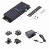 Przetwornik szeregowy na Ethernet StarTech.com, 4 porty, serwer urządzeń szeregowych IP do zdalnych urządzeń RS232, montaż na ścianie / szynie DIN, obudowa metalowa, konwerter RJ45 LAN na DB9 RS232
