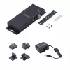 StarTech.com 2-portowy adapter szeregowy na Ethernet, serwer urządzeń szeregowych IP do zdalnych urządzeń RS232, montaż na ścianie/szynę DIN, metalowa obudowa, konwerter RJ45 LAN na DB9 szeregowy