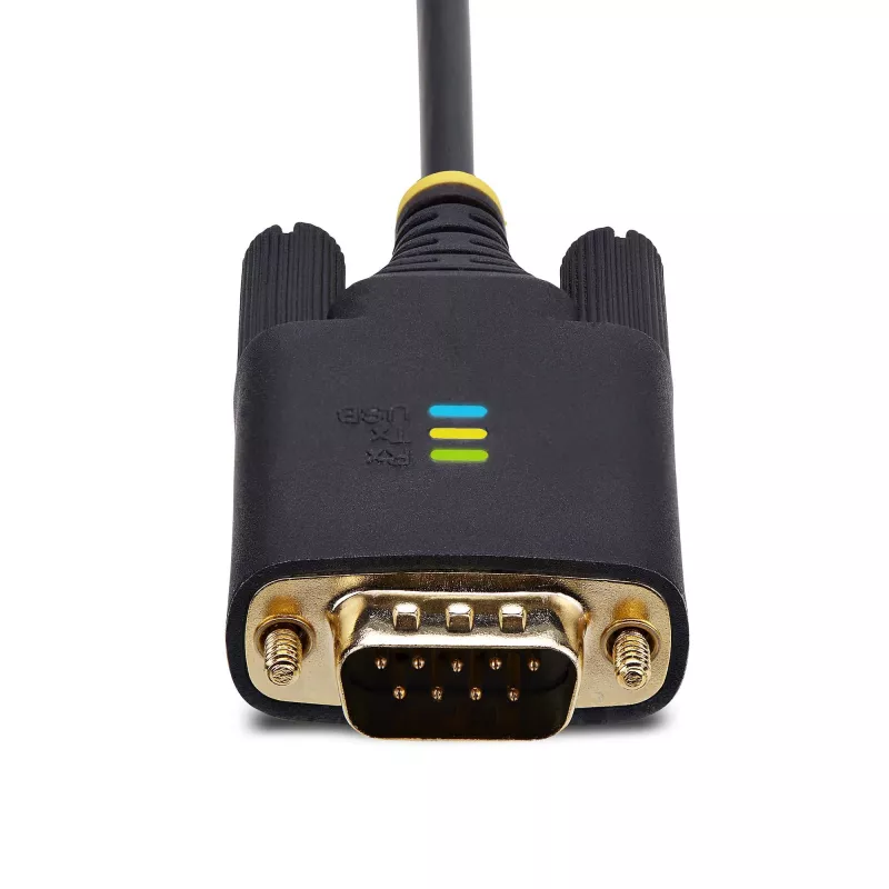 StarTech.com kabel przejściówki USB na szeregowy 6.6ft (2m), zachowanie COM, wymienne śruby/nakrętki, USB-A na DB9 RS232, układ FTDI, ochrona ESD, Windows/macOS/Linux