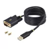 StarTech.com kabel przejściówki USB na szeregowy 6.6ft (2m), zachowanie COM, wymienne śruby/nakrętki, USB-A na DB9 RS232, układ FTDI, ochrona ESD, Windows/macOS/Linux