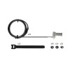 StarTech.com Universal Laptop kabel Lock 6.6ft (2m), Serialized Security kabel for Notebook, Kompatybilny w/Noble Wedge®/Nano/K-Slot; Keyless Combination kabel, TAA