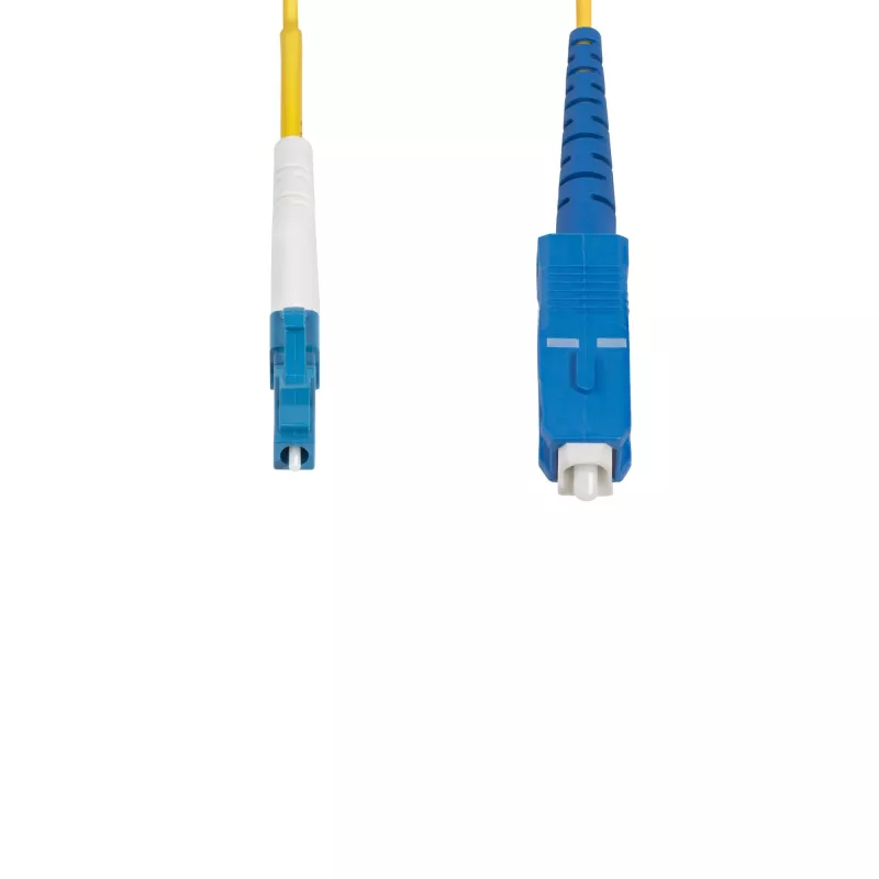 StarTech.com 5m (16.4ft) LC na SC (UPC) OS2 jednomodowy simplex kabel światłowodowy, 9/125µm, 40G/100G, niewrażliwy na zginanie, niskie tłumienie wtrąceniowe - LSZH zworka światłowodowa