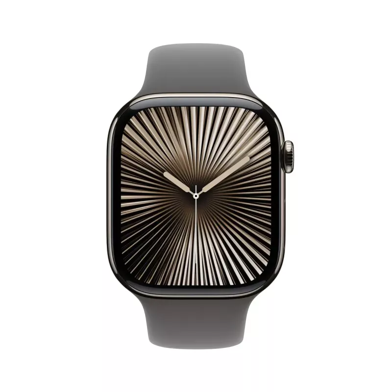 Smartwatch Apple Watch Series 10 GPS + Cellular 46mm Natural Titanium Case Stone Grey Sport Band S/M