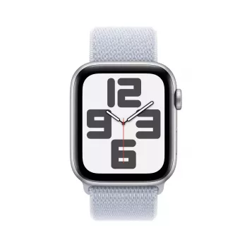 Smartwatch Apple Watch SE GPS + Cellular 44mm Srebrna Aluminiowa Koperta Niebieski Sport Loop