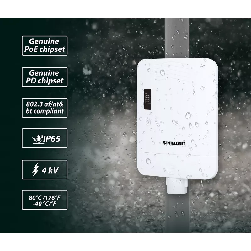 Przełącznik sieciowy Intellinet 509220 Gigabit Ethernet 5 portów PoE