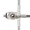 StarTech.com cienki Lock Noble Wedge® Slot Kompatybilny, 5ft (1.5m) Linka blokująca, Antykradzieżowe zabezpieczenie biurkowe do laptopa/notebooka, Odporna na przecięcie linka stalowa, Zamek na klucz