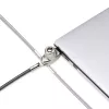 StarTech.com cienki Lock Noble Wedge® Slot Kompatybilny, 5ft (1.5m) Linka blokująca, Antykradzieżowe zabezpieczenie biurkowe do laptopa/notebooka, Odporna na przecięcie linka stalowa, Zamek na klucz