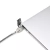 StarTech.com cienki Lock Noble Wedge® Slot Kompatybilny, 5ft (1.5m) Linka blokująca, Antykradzieżowe zabezpieczenie biurkowe do laptopa/notebooka, Odporna na przecięcie linka stalowa, Zamek na klucz