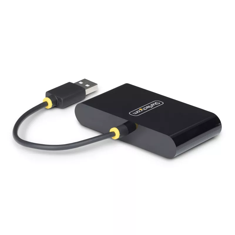 StarTech.com ST4200MINI2-USB-HUB koncentrator interfejsów USB 2.0 480 Mbit/s Czarny
