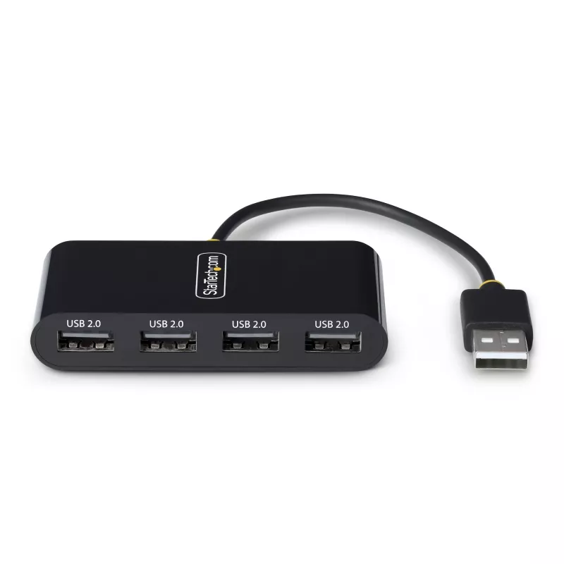 StarTech.com ST4200MINI2-USB-HUB koncentrator interfejsów USB 2.0 480 Mbit/s Czarny