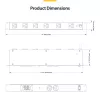 Kabel Ethernet StarTech.com 50 cm niebieski CAT8, Snagless RJ45, 25G/40G, 2000 MHz, 100W PoE++, S/FTP, 26AWG czysta miedź, LSZH, ekranowany kabel krosowy z odciążeniami, testowany indywidualnie